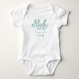 Junior calligraphy Personalised Baby Bodysuit