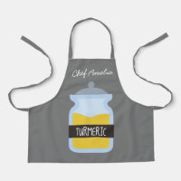 Junior chef jar spices tumeric colurful kids