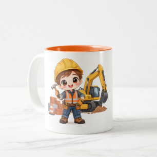 Junior Construction Crew Two-Tone Coffee Mug