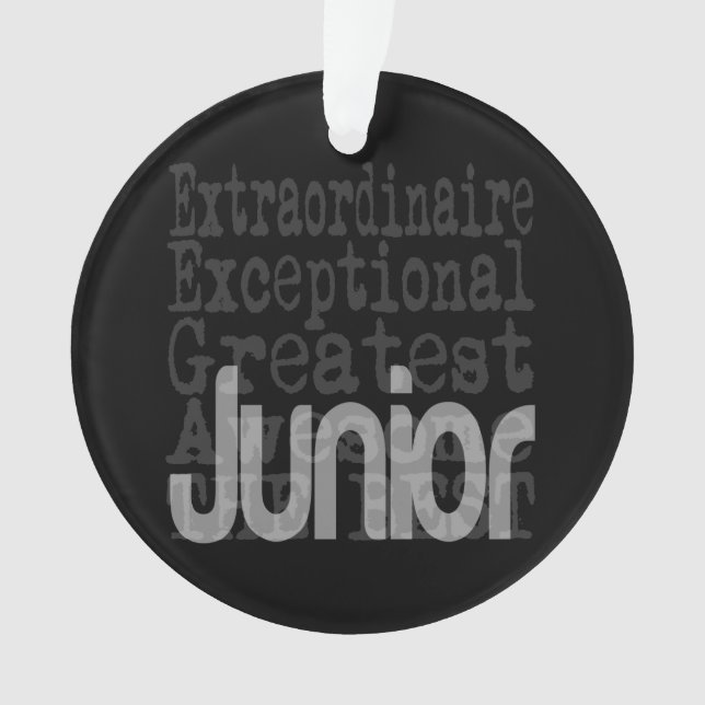 Junior Extraordinaire Ornament (Front)