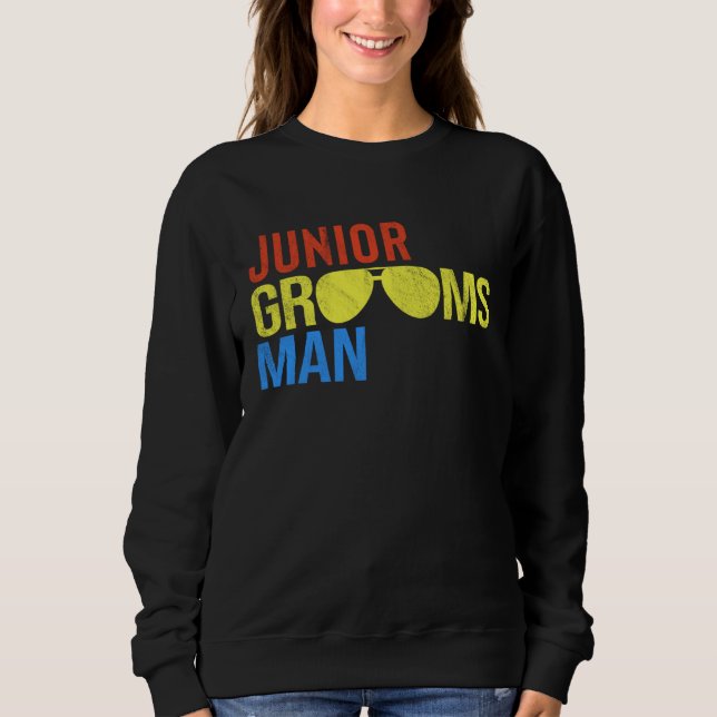 Junior Groomsman Boys Bridal Party Sweatshirt (Front)