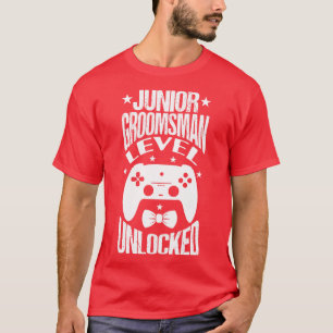 Junior Groomsman Level Unlocked Wedding Party 2 T-Shirt