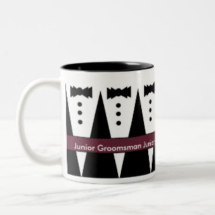 Junior Groomsman Mug - Black and White Tuxes