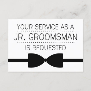 Junior Groomsman Request Groomsmen Invitation
