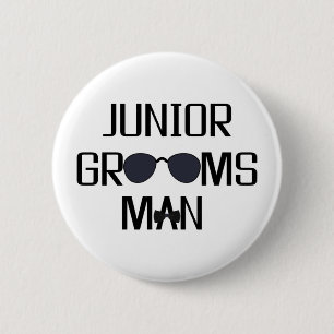 Junior Groomsman Wedding Party 6 Cm Round Badge