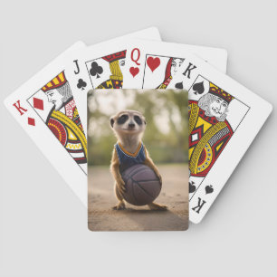 Junior Meerkat Basketball Player, Playing Cards