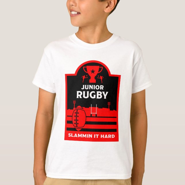 Junior Rugby Players T-Shirt (Front)