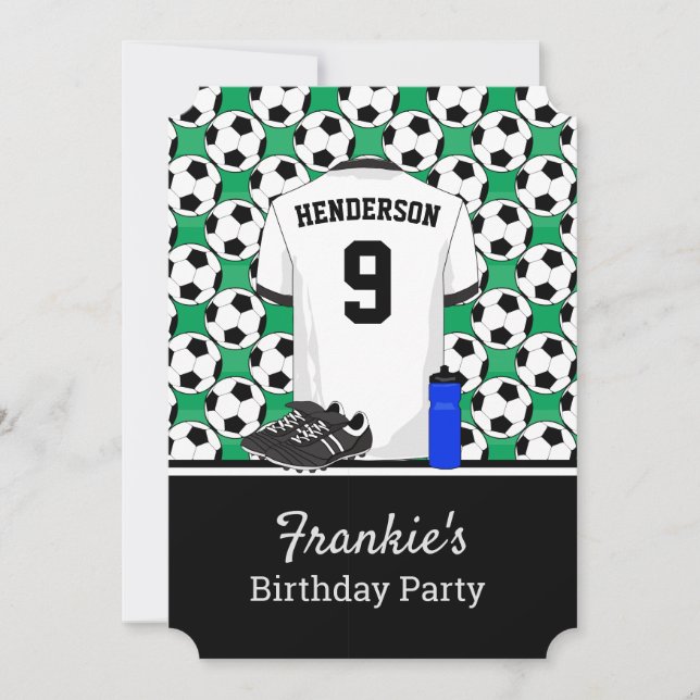 Junior youth soccer event invitation (Front)