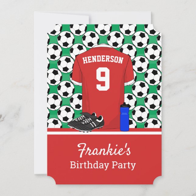 Junior youth soccer event RW Invitation (Front)