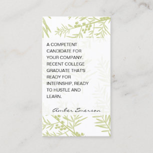 Juniper Branches Business Card