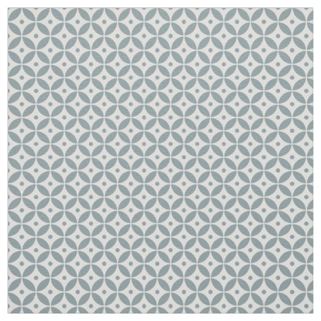 Juniper Green Geometric Pattern Hamptons Style Fabric (Swatch)