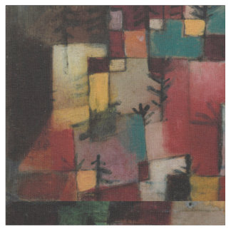 "Junipers" Paul Klee inspired fabric