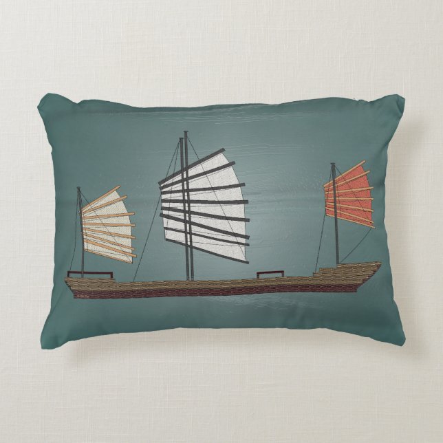 Junk Accent Throw Pillow (Front)
