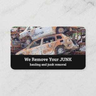 Junk Auto Wrecking Removal Recycling Business Card
