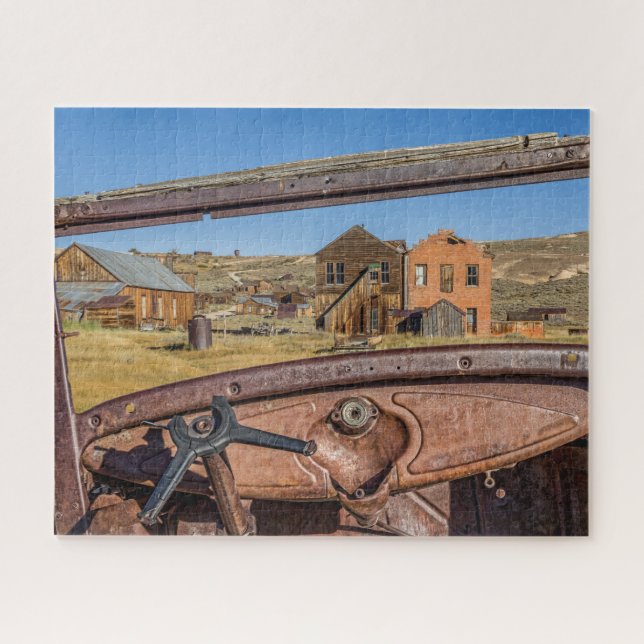 Junk Car View of Bodie Jigsaw Puzzle (Horizontal)