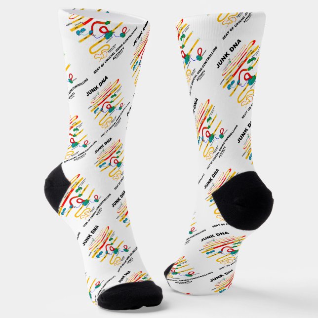 Junk DNA Seat Of Crucial Gene-Controlling Activity Socks (Angled)