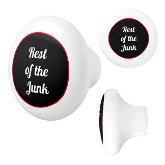 Junk Drawer Rest of the Junk Ceramic Knob