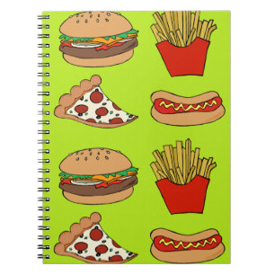 Junk food design notebook