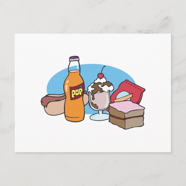 junk food galore postcard (Front)