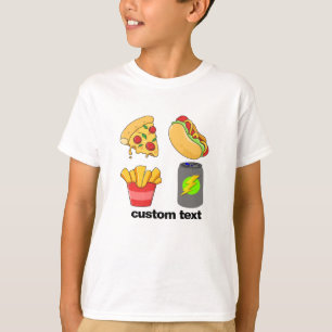 Junk Food Lovers Club Kid's Fast Food Tshirt