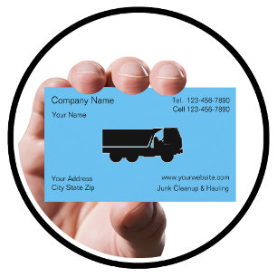 Junk Hauling Cleanup Business Cards