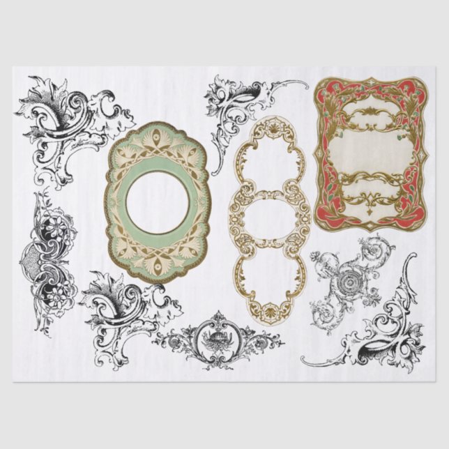 Junk Journal Decorative Elements Decoupage Paper (Front)