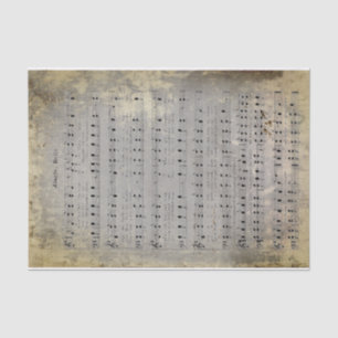 Junk Journal Water Damaged Grunge Jingle Bells   Tissue Paper