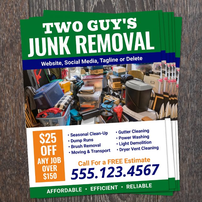 Junk Removal Advertising Flyer (Creator Uploaded)