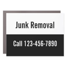 Junk Removal Black and White Promotional