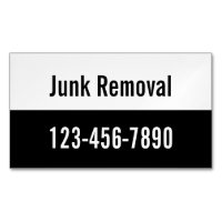 Junk Removal Black and White Promotional Template