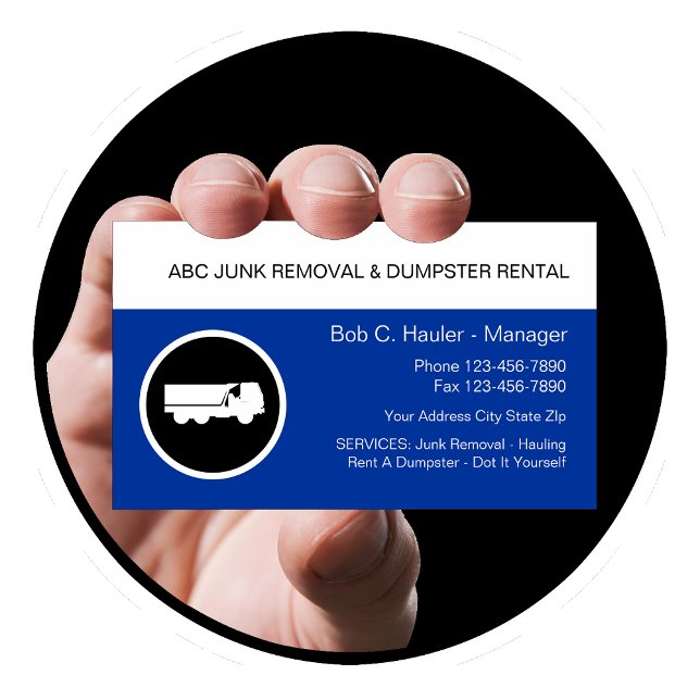 Junk Removal Business Cards (Creator Uploaded)