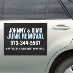 Junk Removal Car Magnet