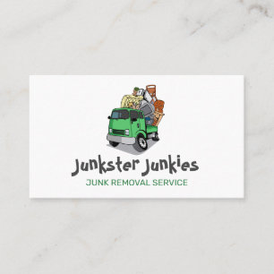 Junk Removal Garbage Hauling Truck Service Business Card