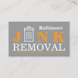 Junk Removal & Hauling Business Card