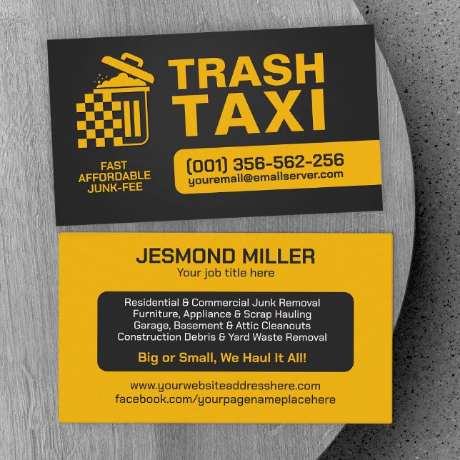 Junk Removal & Hauling  Business Card (Creator Uploaded)