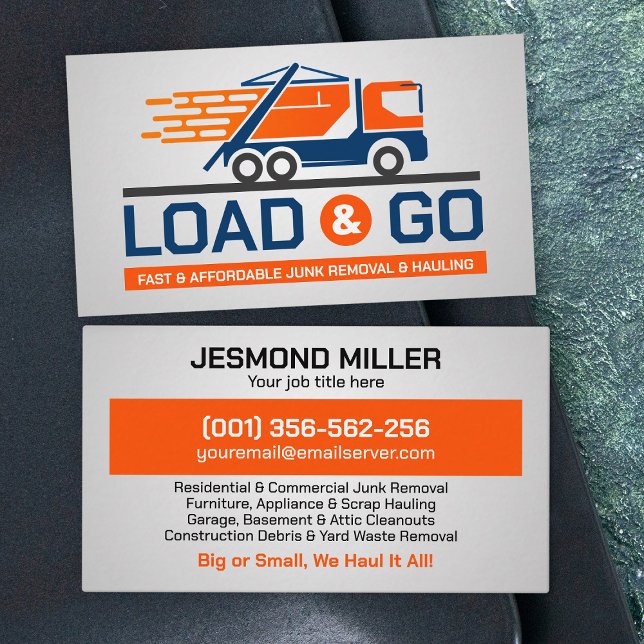 Junk Removal & Hauling  Business Card (Creator Uploaded)