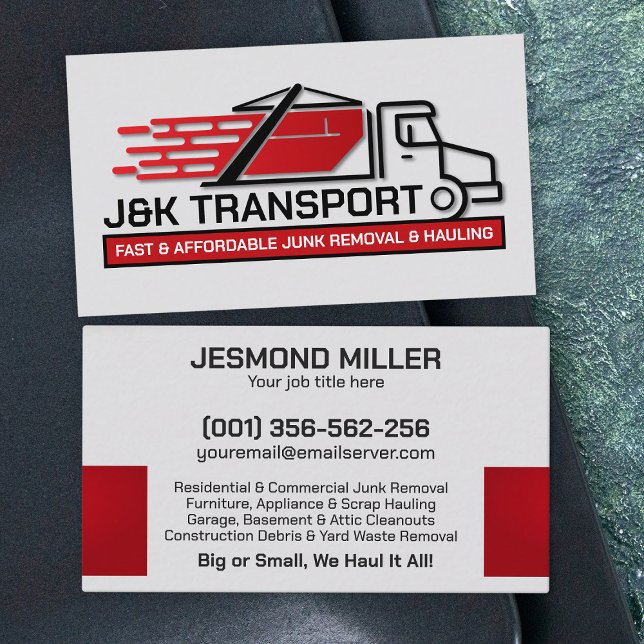 Junk Removal & Hauling  Business Card (Creator Uploaded)