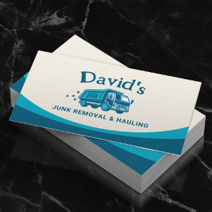 Junk Removal & Hauling Demolition Cleaning Service Business Card