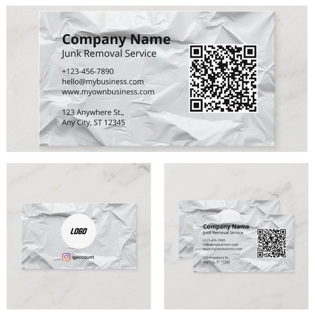 Junk Removal Hauling Service Logo Business Card (Junk Removal Hauling Service Logo Business Card
)