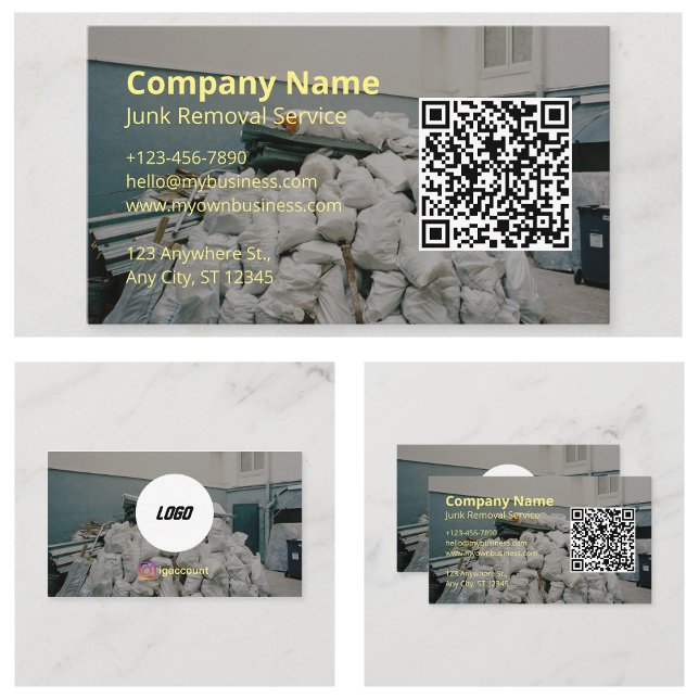 Junk Removal Industry Business Card (Junk Removal Industry Business Card
)