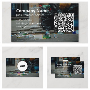 Junk Removal Service Business Card