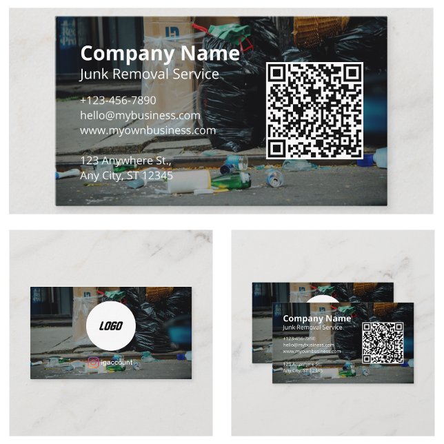 Junk Removal Service Business Card (Junk Removal Service Business Card
)