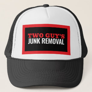 Junk Removal & Waste Hauling Red and Black Trucker Hat