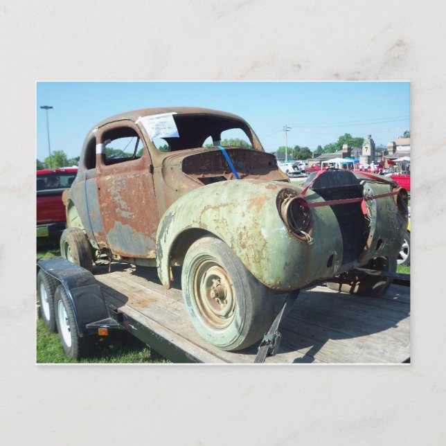 Junked Car,  1 Postcard (Front)