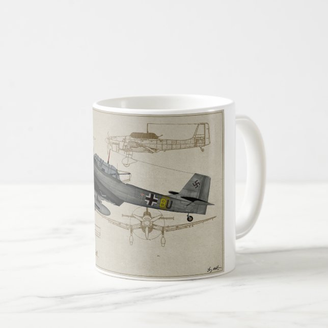Junkers-Ju88-Stuka Coffee Mug (Front Right)
