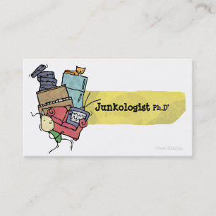 Junkologist Ph.D Business Card