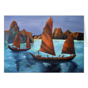 Junks In The Descending Dragon Bay