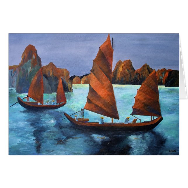 Junks In The Descending Dragon Bay (Front Horizontal)