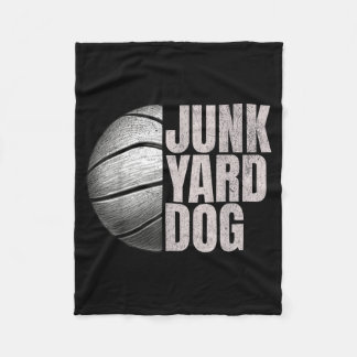 Junkyard Dog Basball Player Basball Fan Bball Fleece Blanket