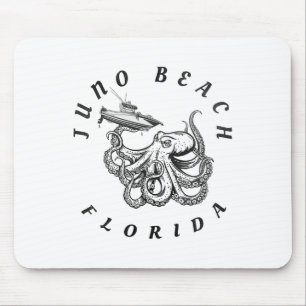 Juno Beach Florida Octopus Saltwater Deep Sea Fish Mouse Pad